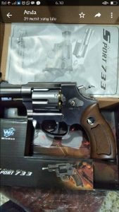 REVOLVER S&W 733 MIMIS WINGUN SILVER